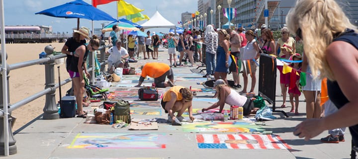 Virginia Beach hotel - events - Chalk the Walk ARTsplosion