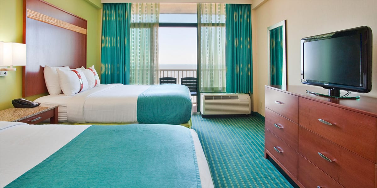 Virginia Beach hotel - oceanfront 2 queen bed room