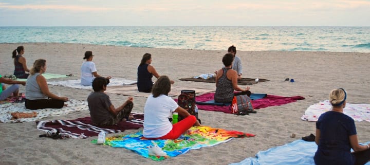 beach yoga - hotel events activities