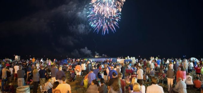 fireworks on the Virginia Beach Oceanfront!