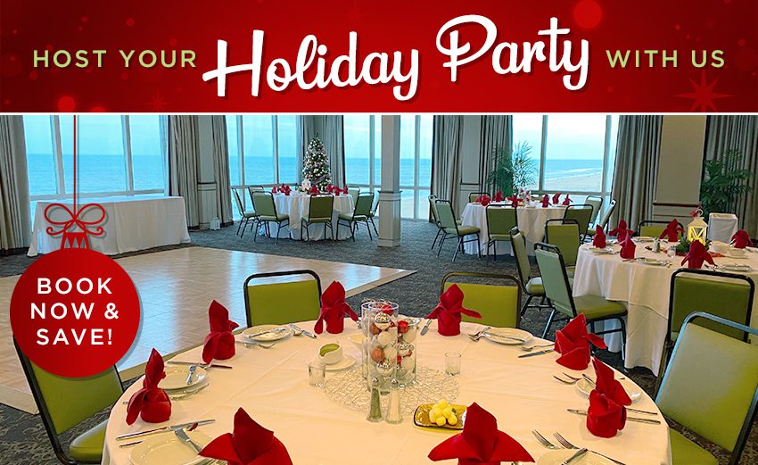 Holiday Party on the Oceanfront | Virginia Beach Oceanfront Event Space 