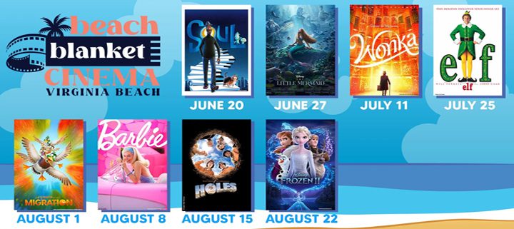 Virginia Beach event - Beach Blanket Cinema Series - weekly movies on the beach