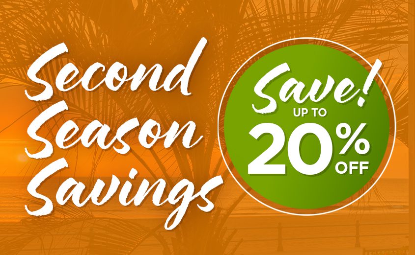 Special offers on Virginia Beach Oceanfront Hotel - Save up to 20% on Second Season Stays